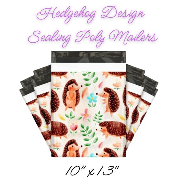 Other - Hedgehog Poly Mailers Qty 20 Size 10x13